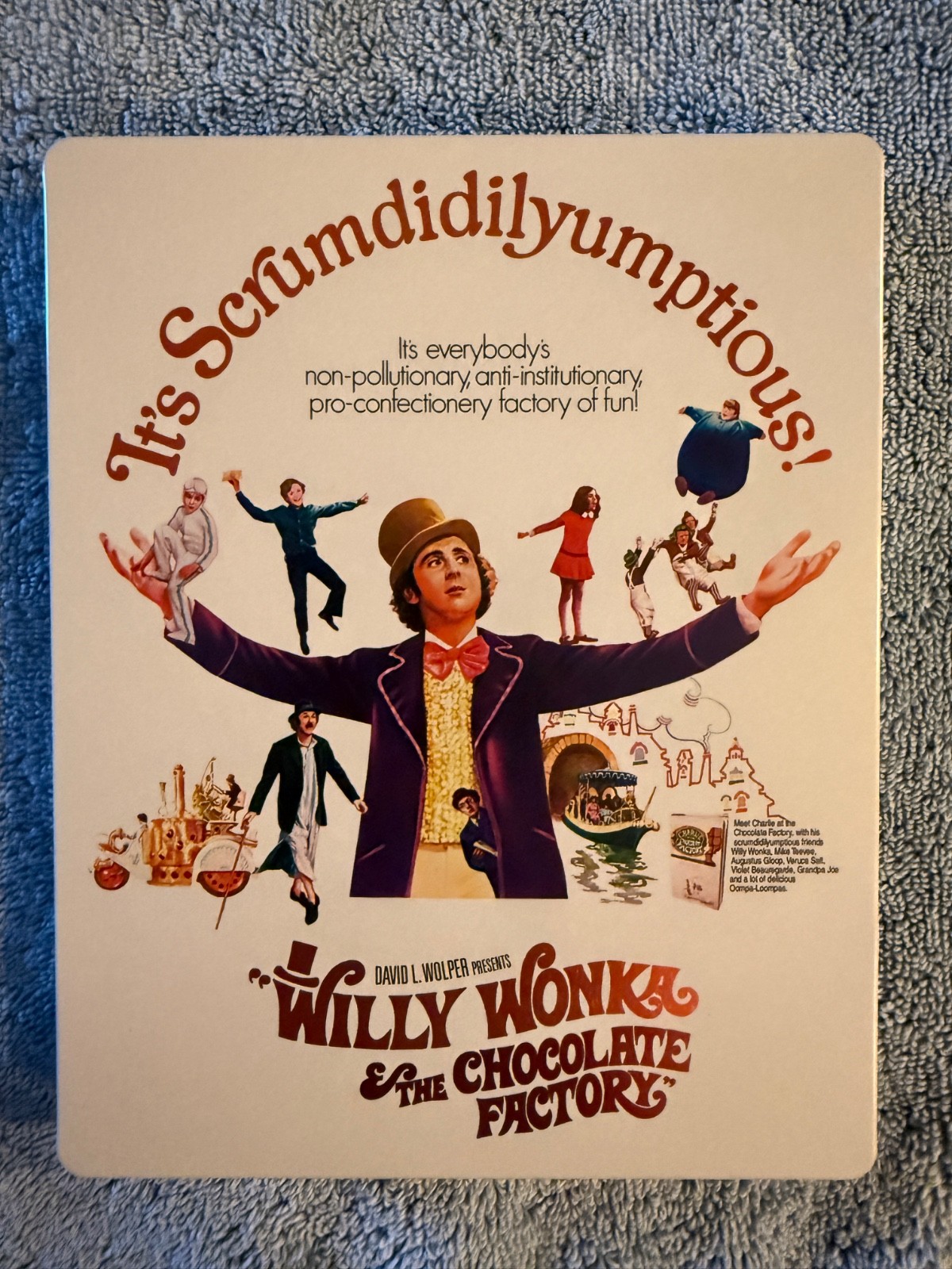 Willy Wonka & the Chocolate Factory - 4K Steelbook -Flawless Condition -Box Ship