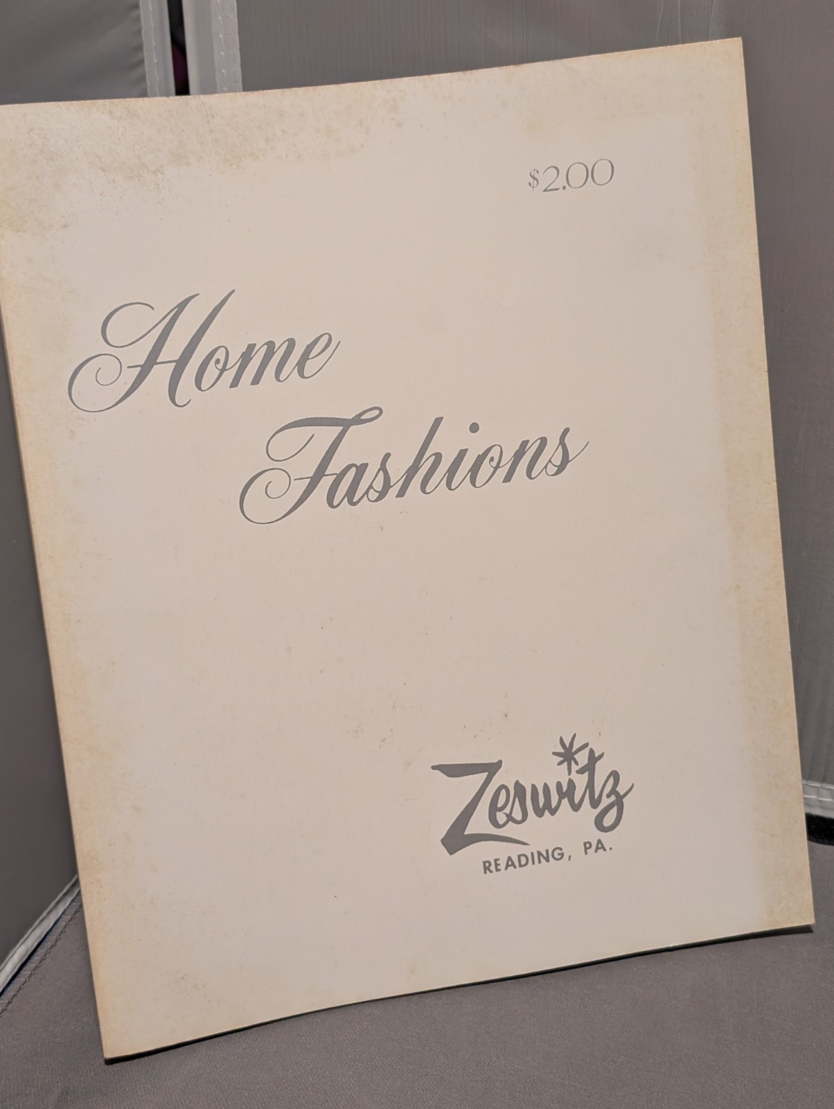 Vintage 1970 Home Fashions catalog of Zeswitz Furnishing Reading PA Berks County