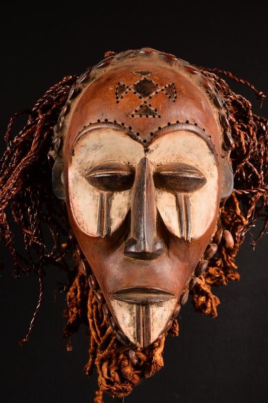 An Authentic African Chokwe Rasta Mask DR Congo Africa  Afrika Afrique 1469