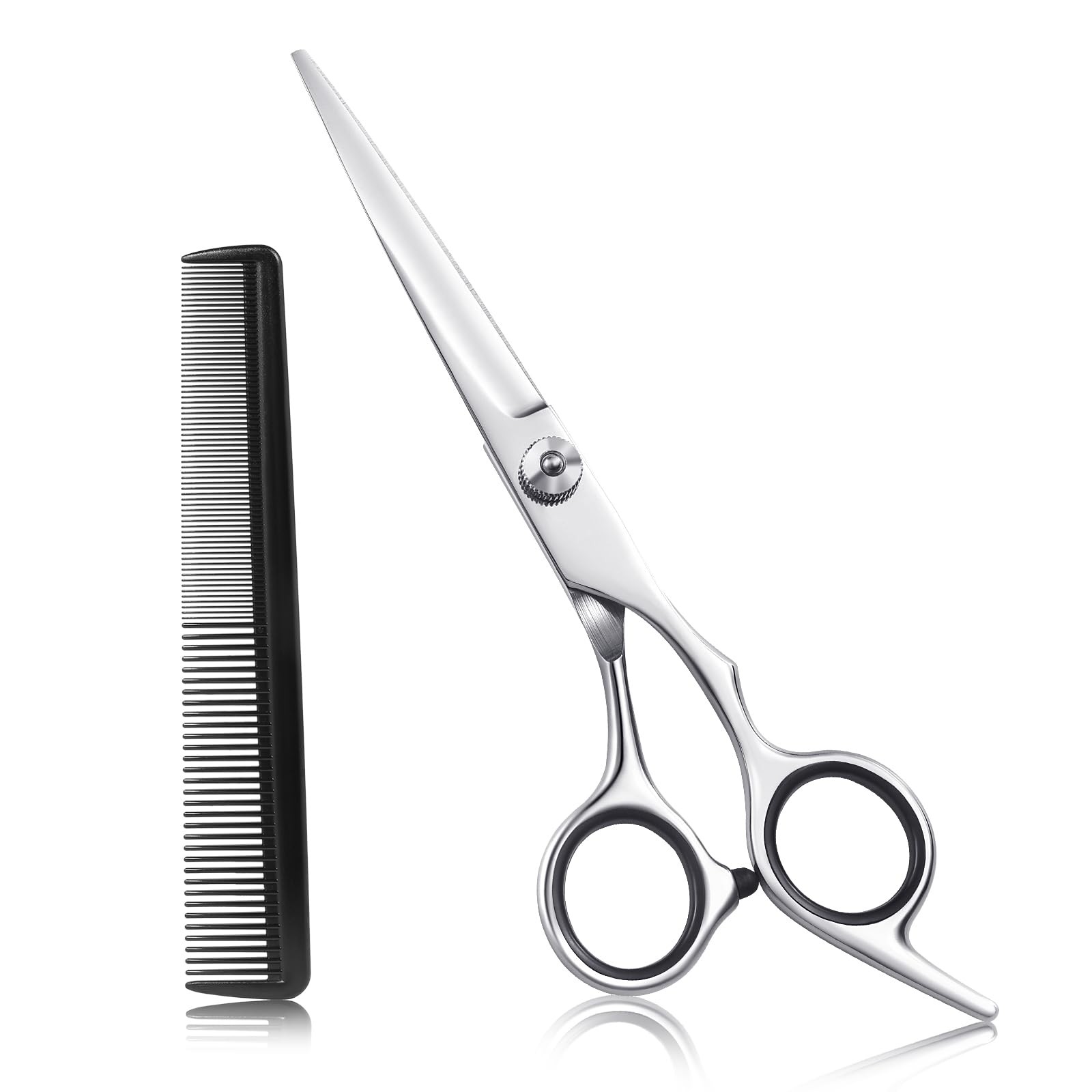 Hair Cutting Scissors, 6.5" Stainless Steel Barber Haircut Shears for Men/Wom...