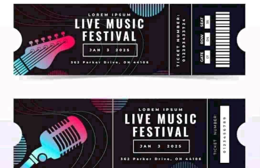 Concert Ticket Billboard