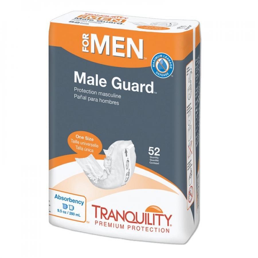Tranquility For Men Male Guards Adult Male Heavy Absorbency 12.25" Length 104 Ct
