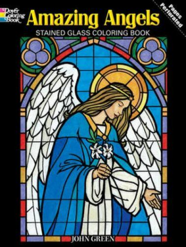 Dover Stained Glass Color Book Amazing Angels (DP48047X) by 