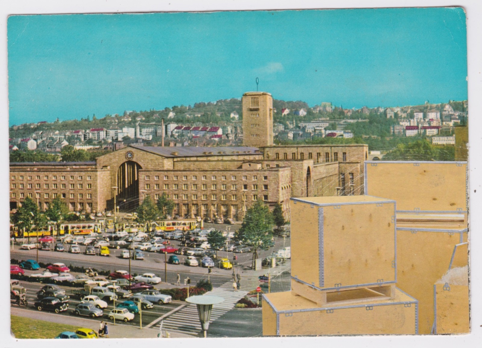 Mail Art David Greenberger "Ready for Shipment" original collaged postcard 2023