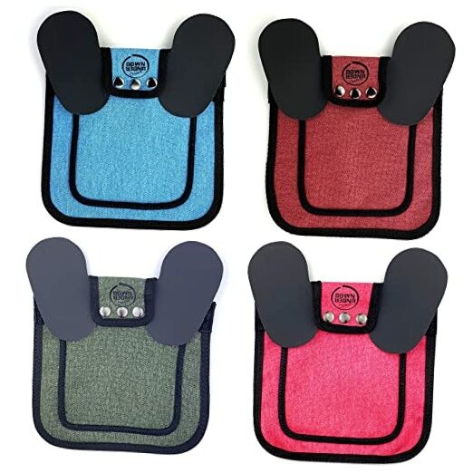  4 Pack Medium-Large Saddles with Adjustable Burgundy, Pink, Blue and Green