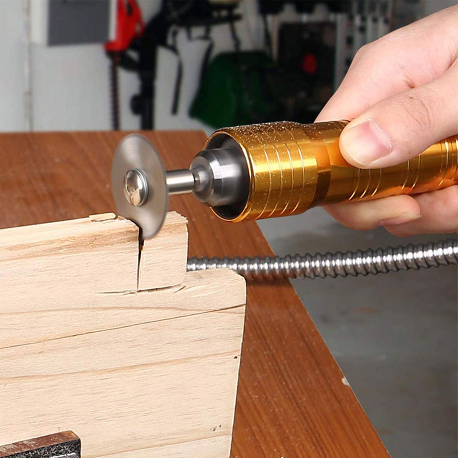 22-50MM Cutting Wheel Set Drill Mini Disc Wheel Rotary Tool + 2 1/8" Mandrel Rod