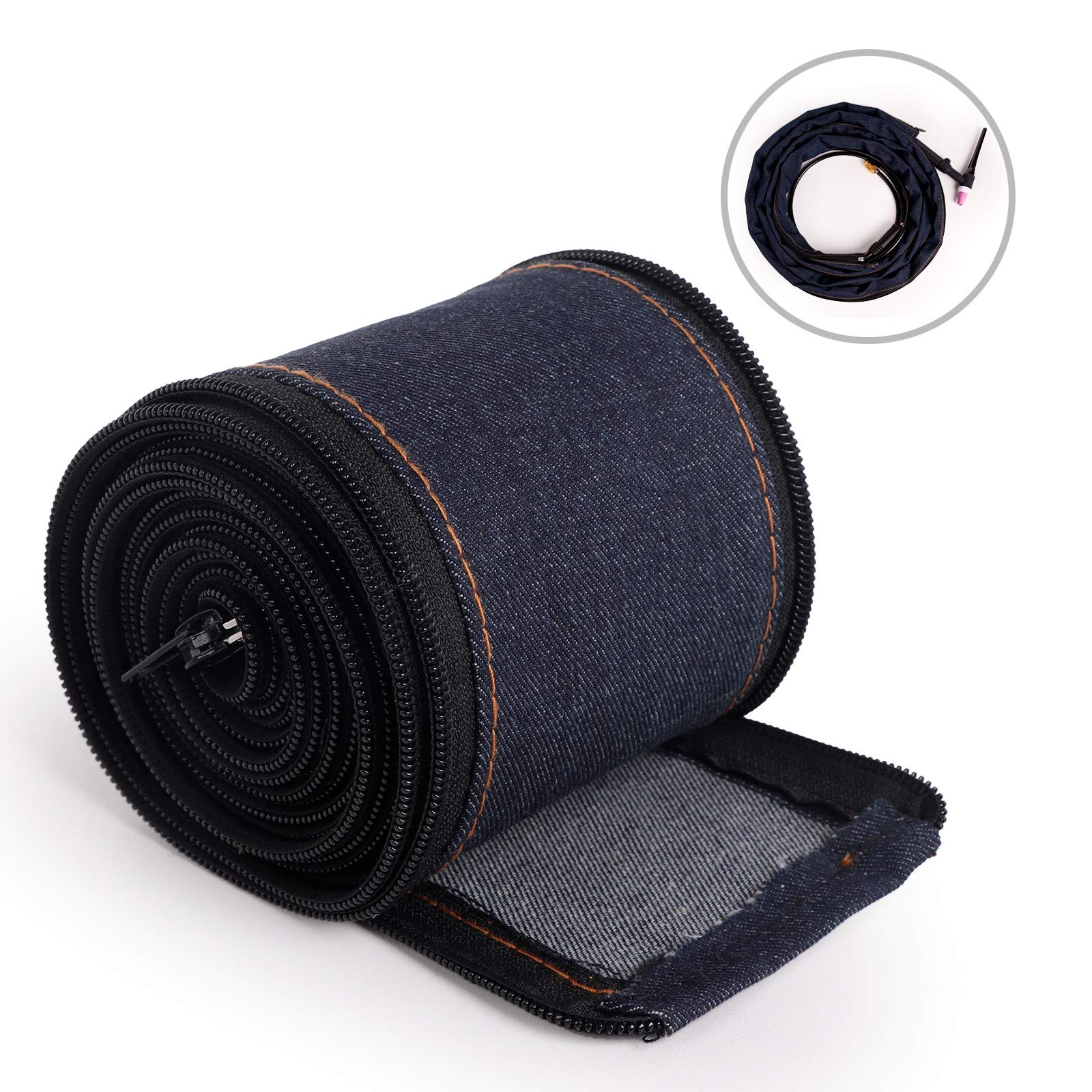 TIG Welding Torch Cable Cover Cowboy Zipper Jacket Style Cover 3.7 Meters(12 ...