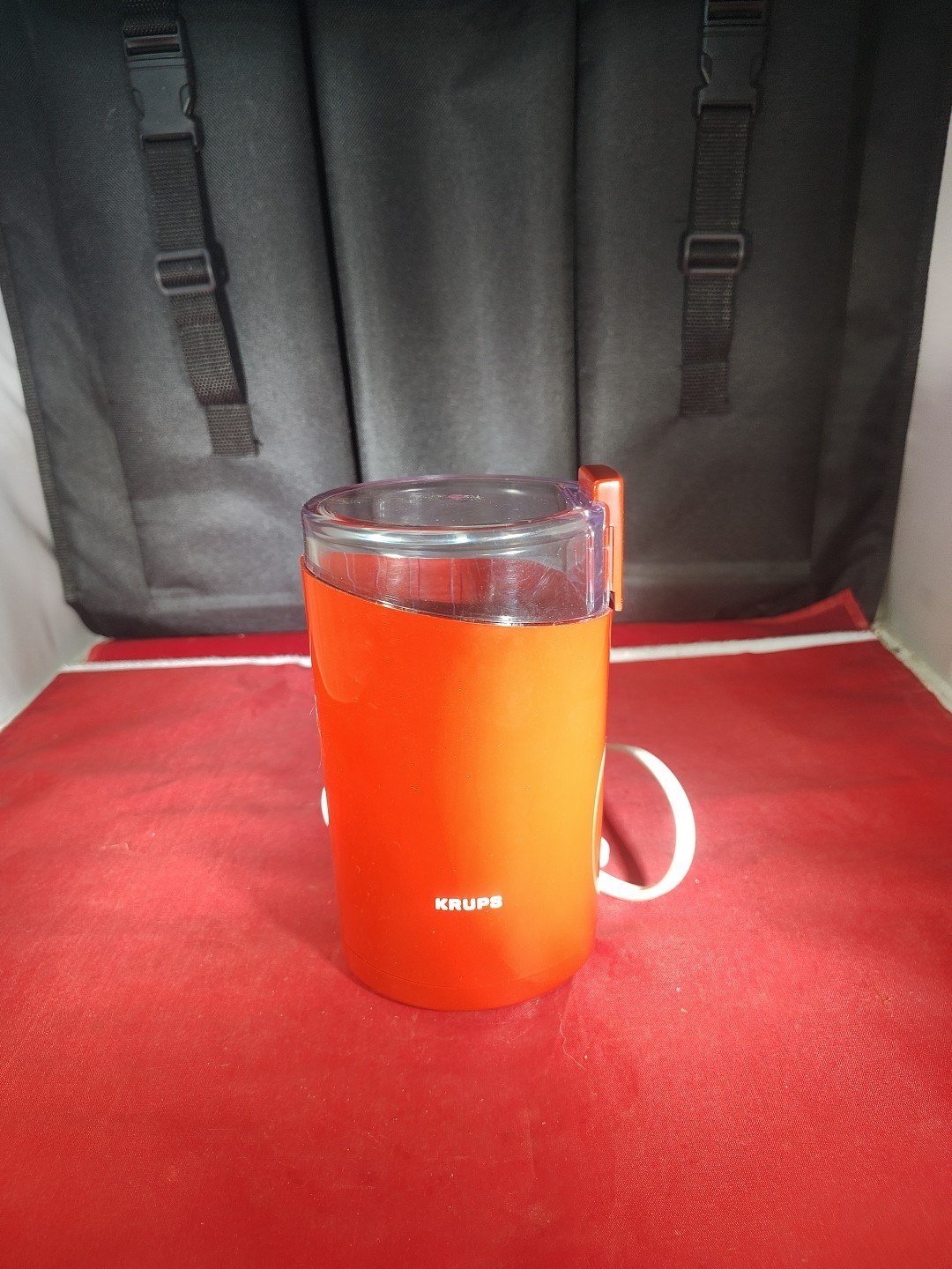 Krups 75 Electric Coffee Grinder Orange Vintage