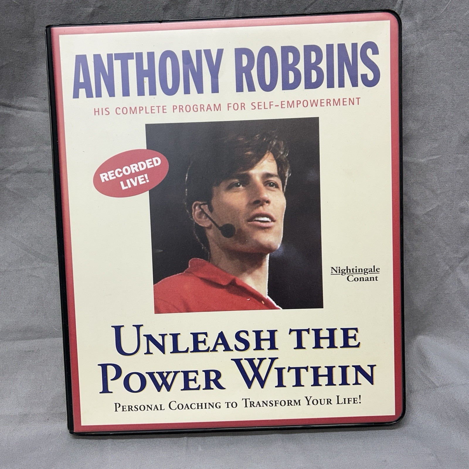 Anthony Robbins Unleash The Power Within Vintage 1999 CD w/ Unused Workbook
