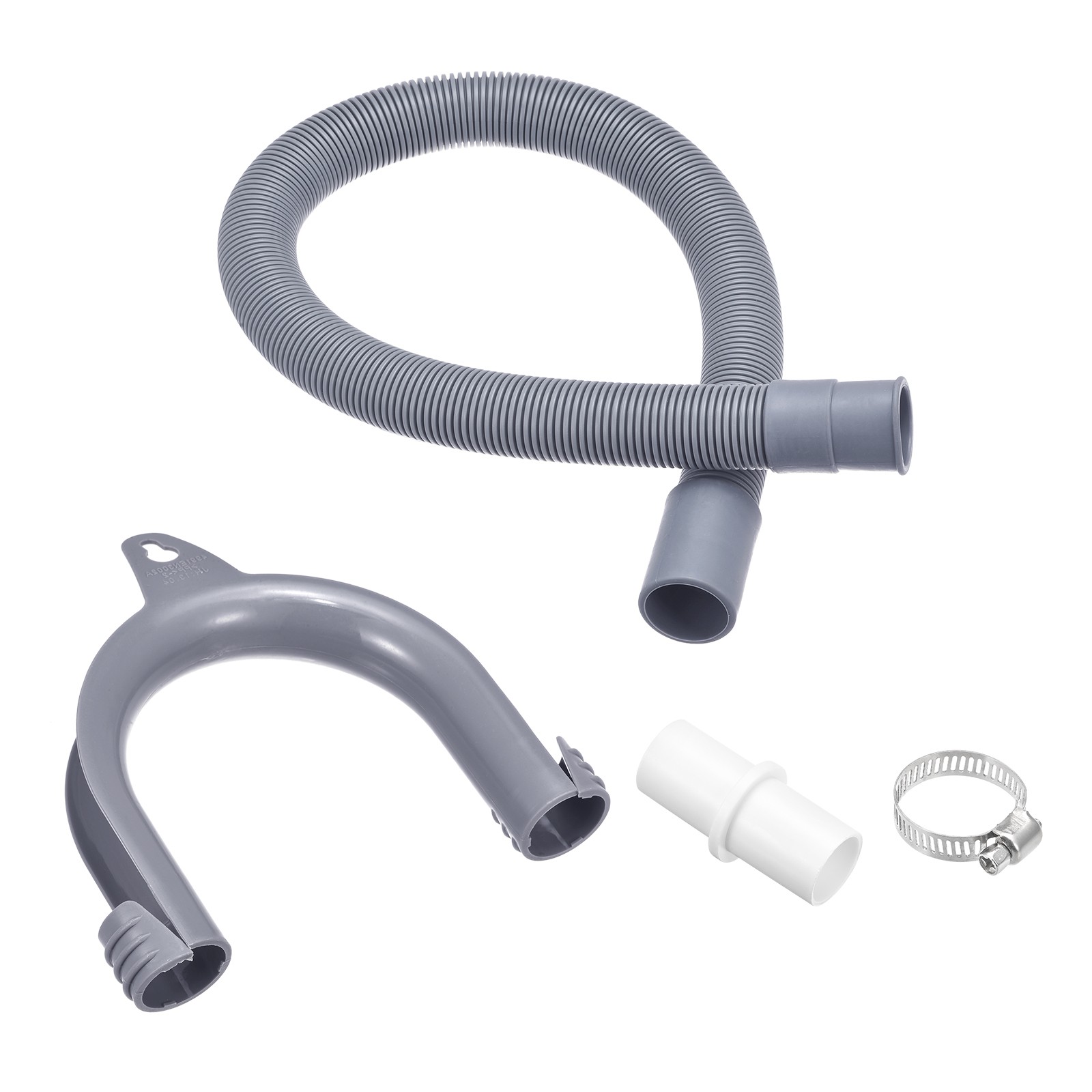 1Pcs 1.97ft Gray Drain Hose Extension Kit Washing Machine