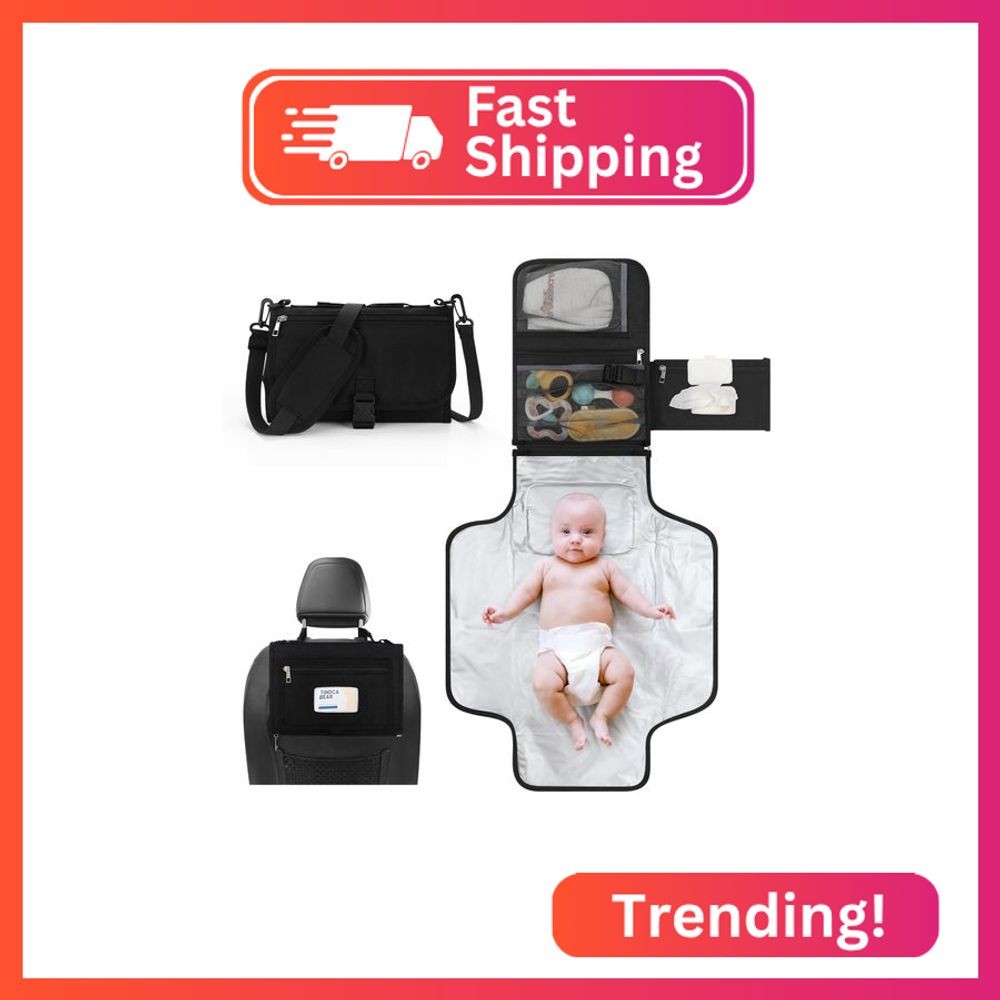 Accmor Portable Diaper Changing Pad, Waterproof Travel Baby Changing Mat, Newbor