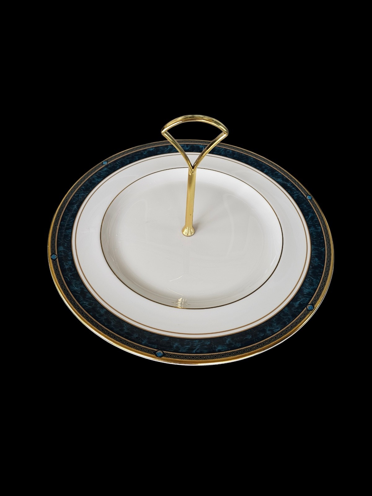 ROYAL DOULTON REGALIA PATTERN - TIDBIT SERVING TRAY PLATE WITH HANDLE