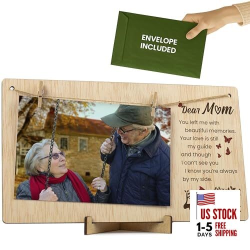 Memorial Picture Frame for Mom, Sympathy Gifts for English Loss of a Mother