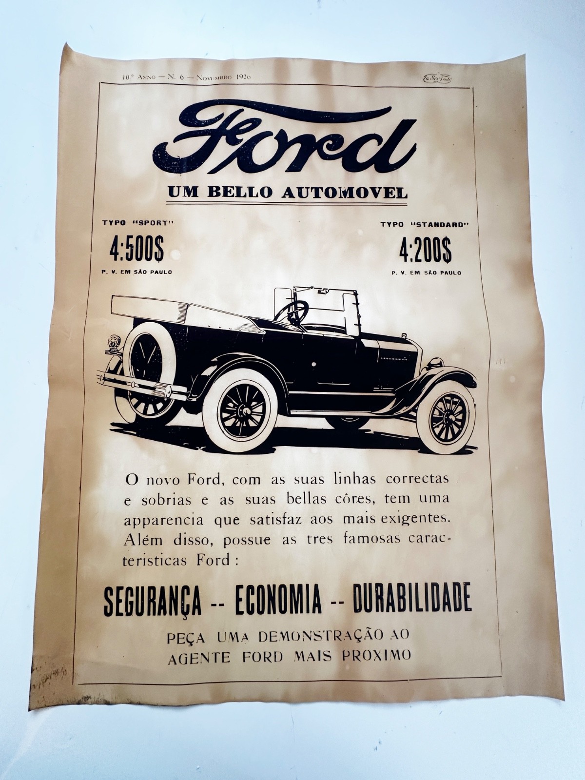 Ford motors poster 18x24"