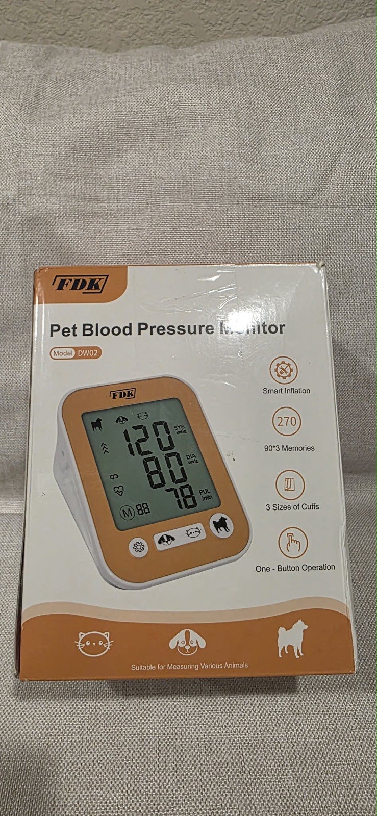 FDK DW02 Pet Blood Pressure Monitor for Dogs and Cats