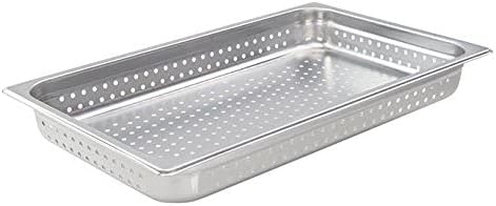 Full Size 2.5" Deep Metal Food Pan/Steam Table Pan, Perforated, 22 Gauge