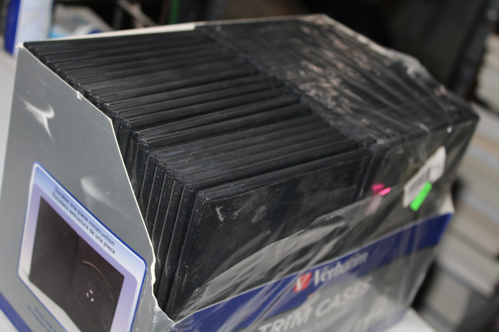 Lot Of  45 Empty  Blank Slim Size Black DVD Replacement Cases