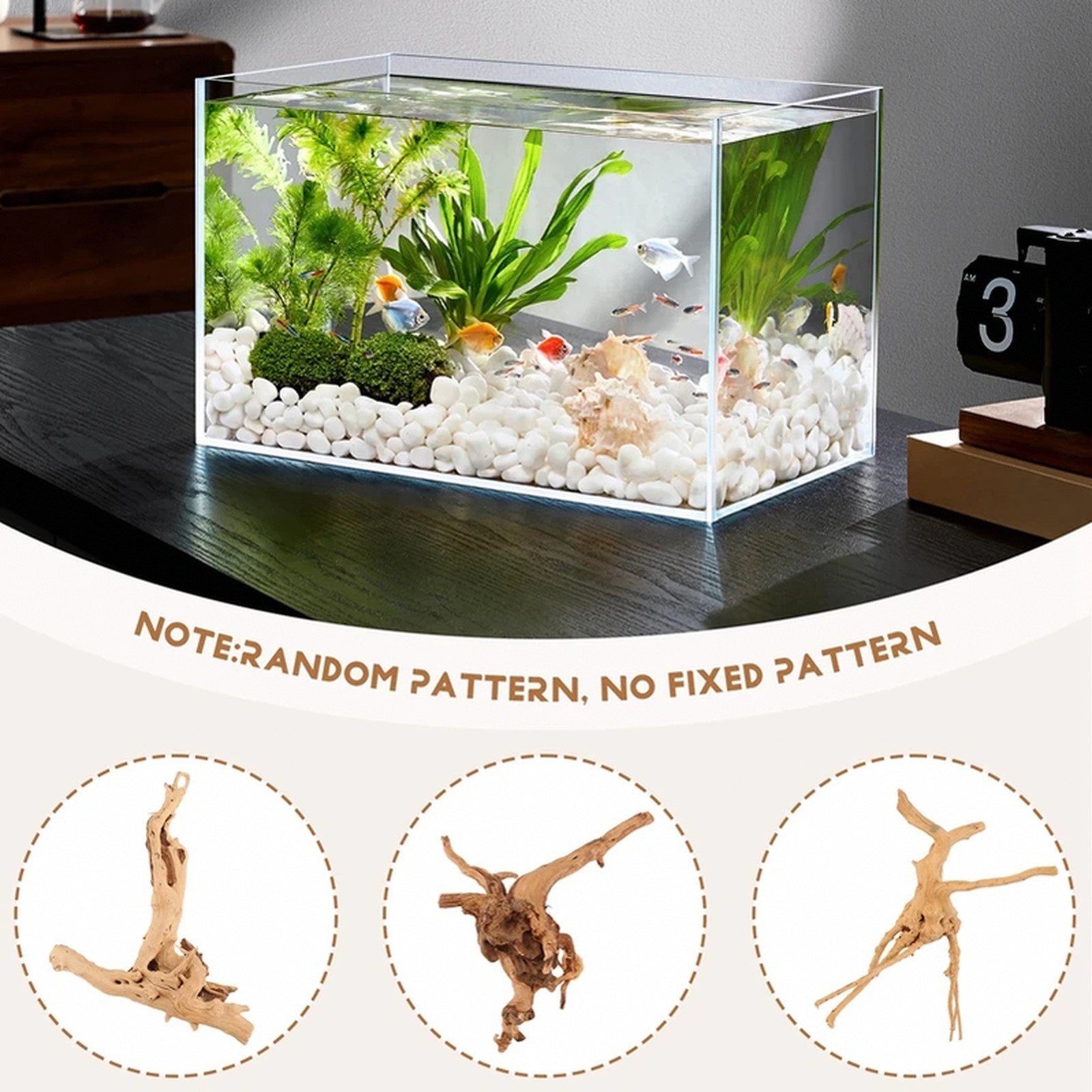 Mini Driftwood For Aquarium Fish Tank Reptile Decor Natural Wood Branches