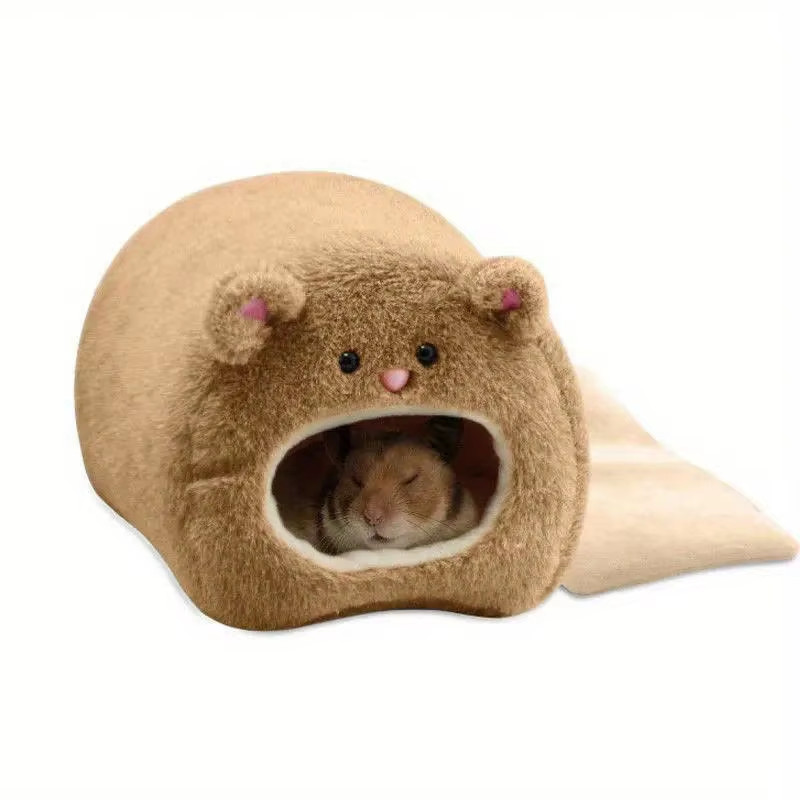 Hamster Soft Warm Bed Rat Hammock Pig Squirrel Winter Pet Toy Hamster Cage House