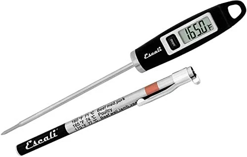 Escali DH1 Gourmet Digital Thermometer, NSF Certified-Black, Standard
