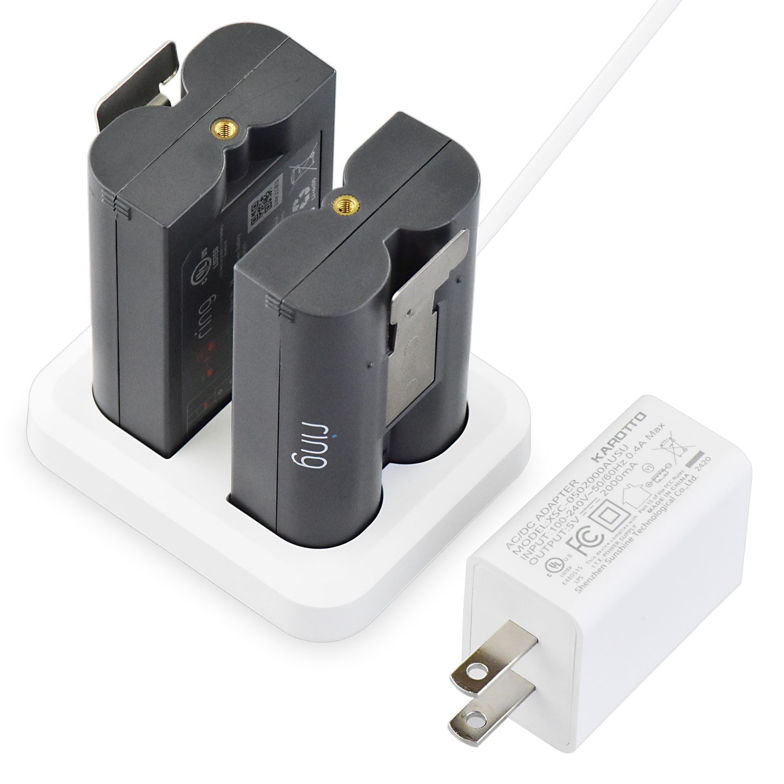 Charger for Ring Battery, Compatible with Ring Stick Up Cam, Spotlight Cam, V...