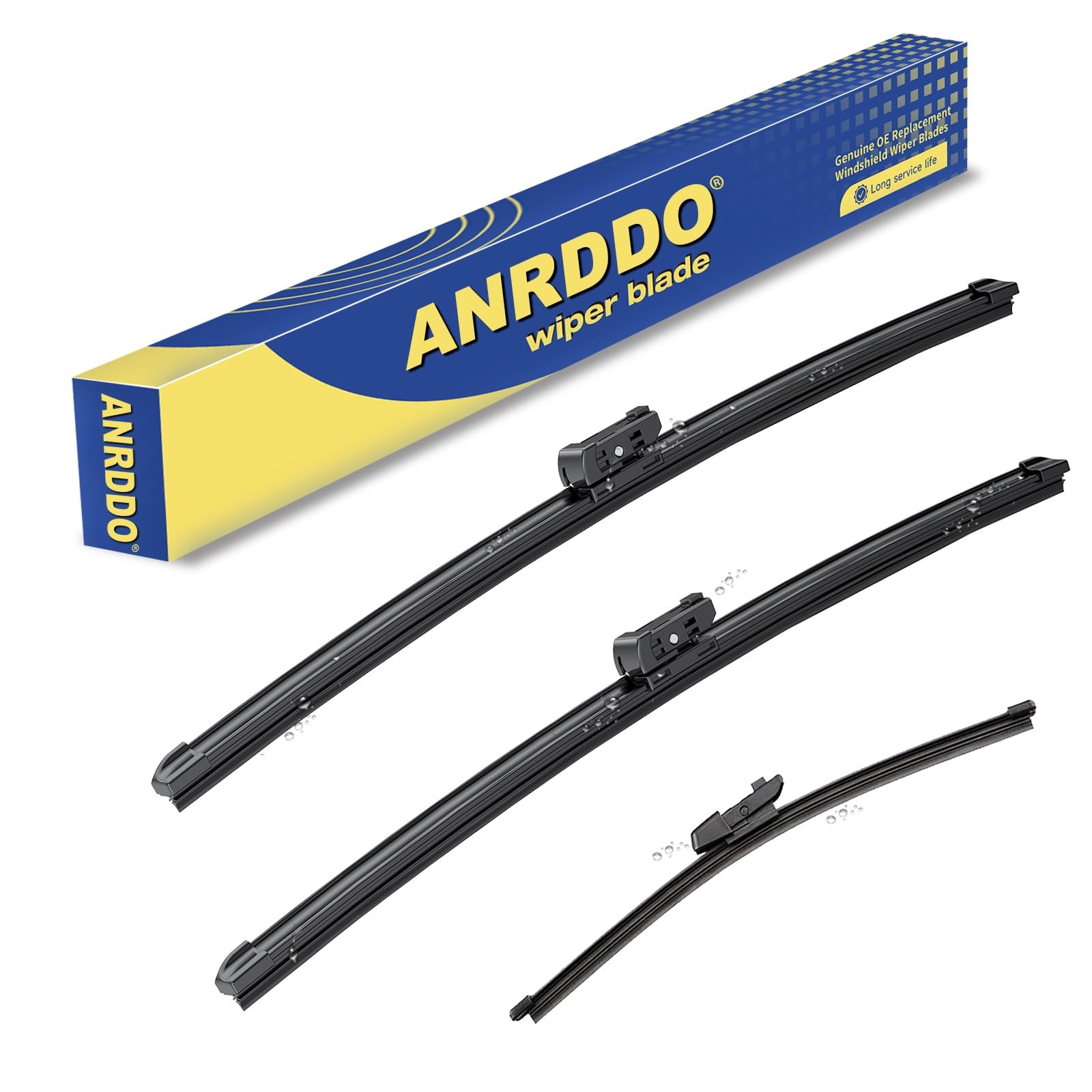 Wiper Blades Set 25 +22 +15 Compatible with 2018-2024 VW Tiguan & 2019-2023