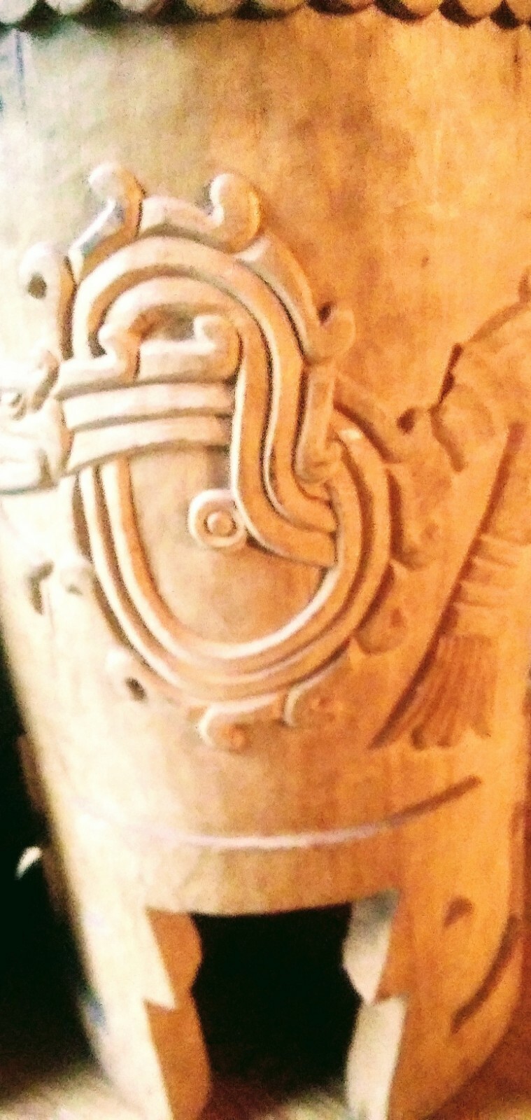 Huehuetl Drum 26" X 15" Native Drum Aztec Dance