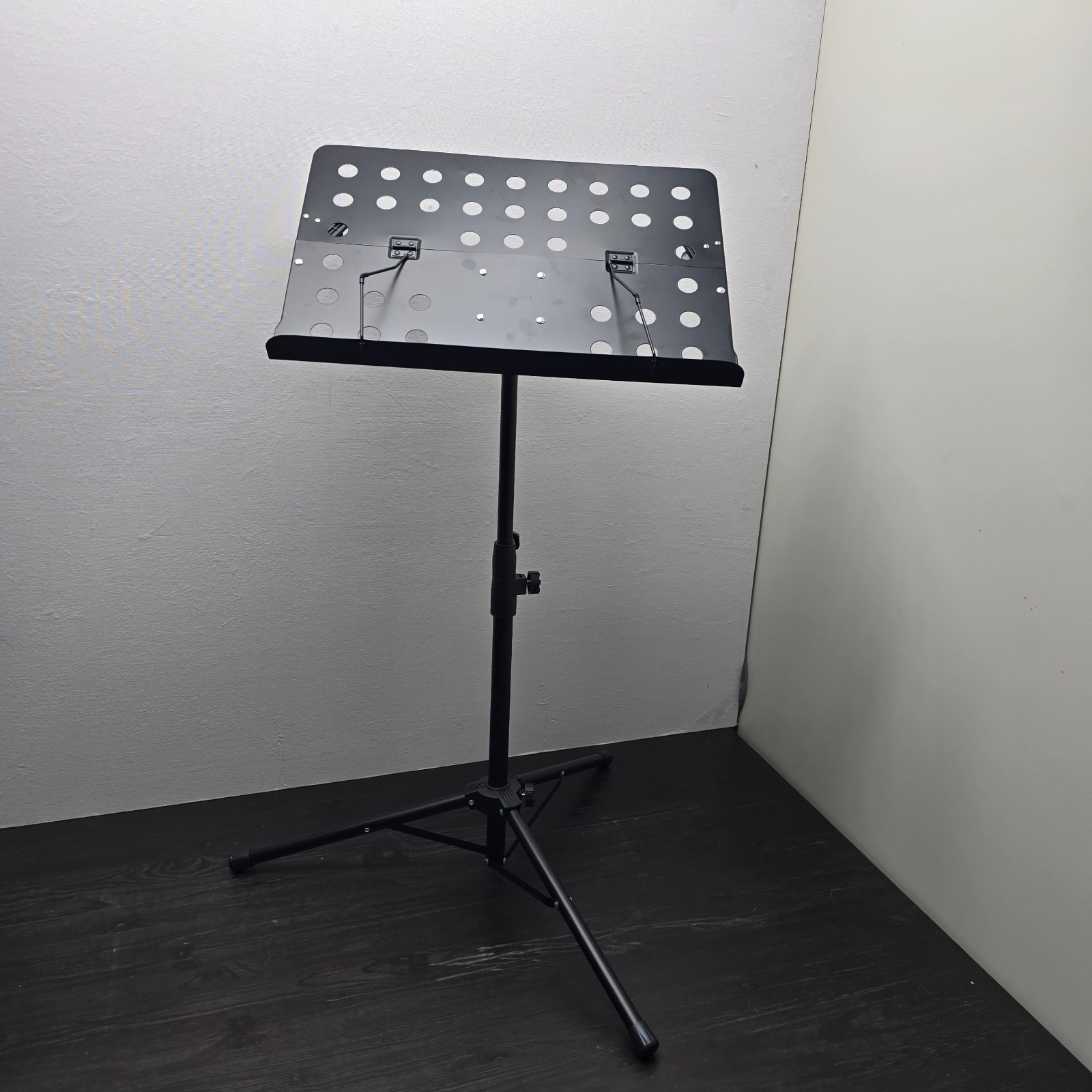 Sheet Music Stand-Metal Professional Portable Perforated Music Stand Adjustable