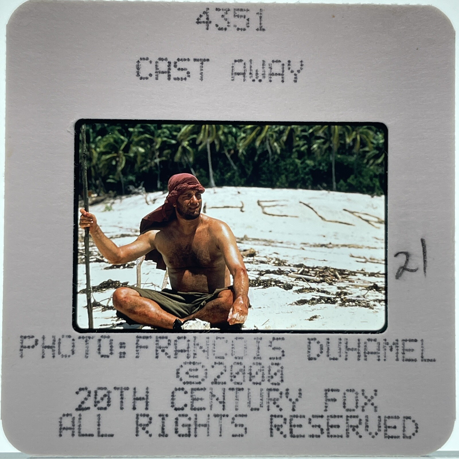 35mm Publicity Slide Cast Away Movie Tom Hanks #2
