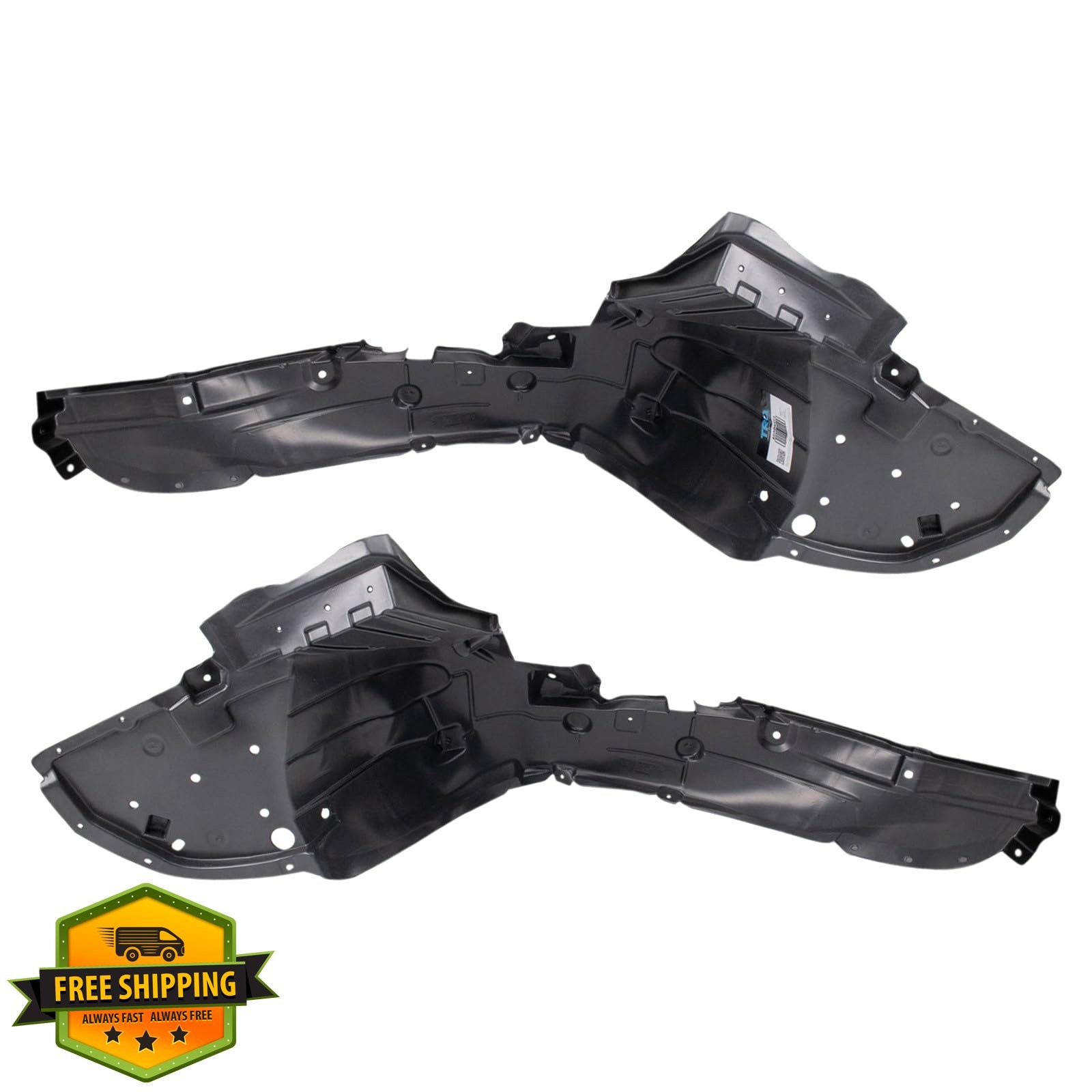 TRQ Nissan Versa 15-19 Front Inner Fender Liner Set