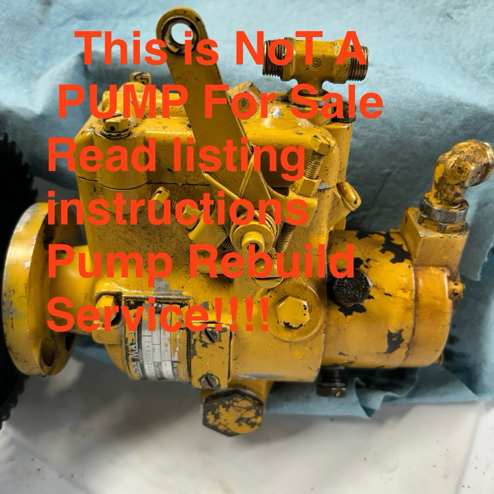 Case 350 Dozer Injection Pump Rebuild Service DBGFCC431-42AJ, DBO431-2497