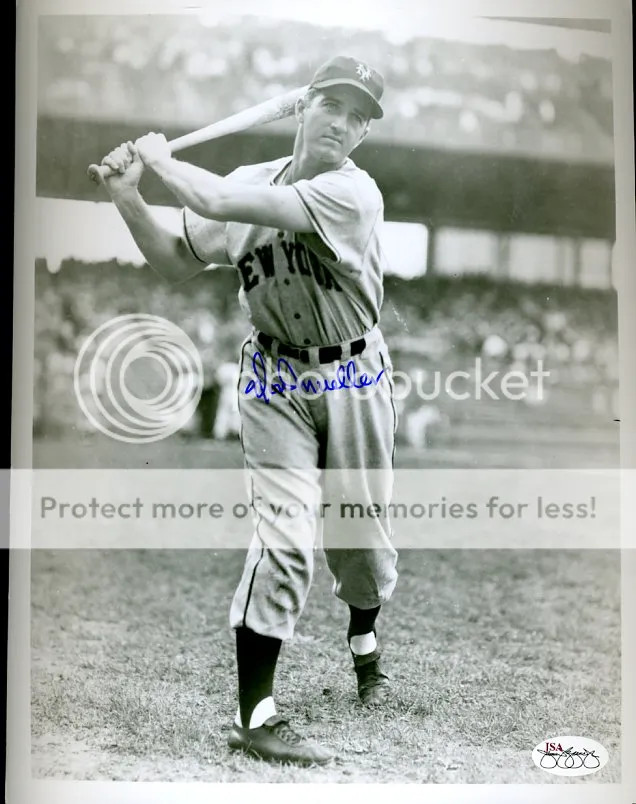 Don Mueller Signed Jsa Cert Sticker 8x10 Photo Authenticated Autograph