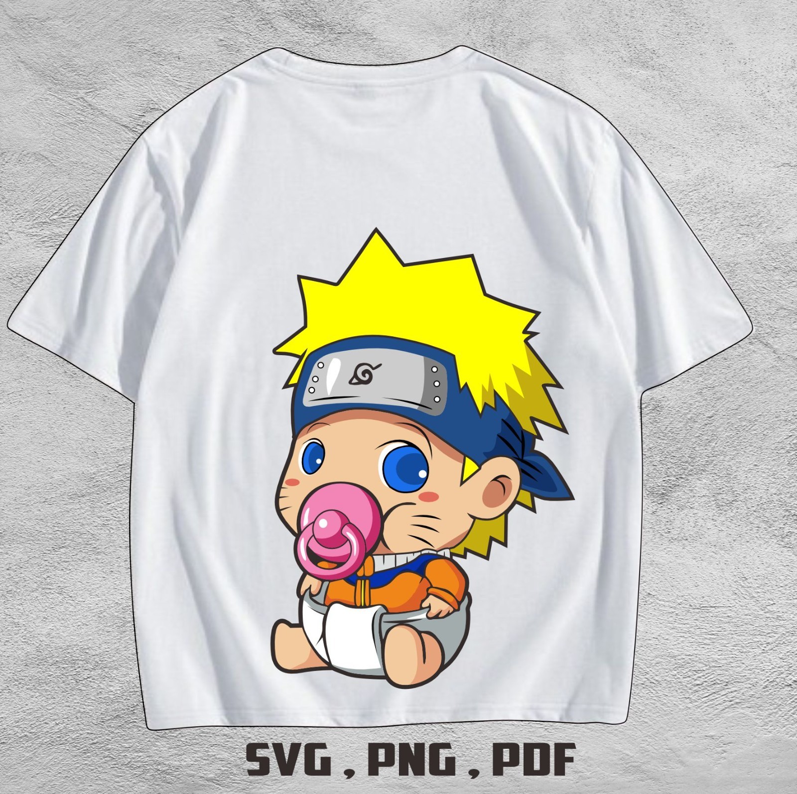 Baby Naruto Fan Art | Cute Anime Digital Download Anime Baby Naruto Design – SVG