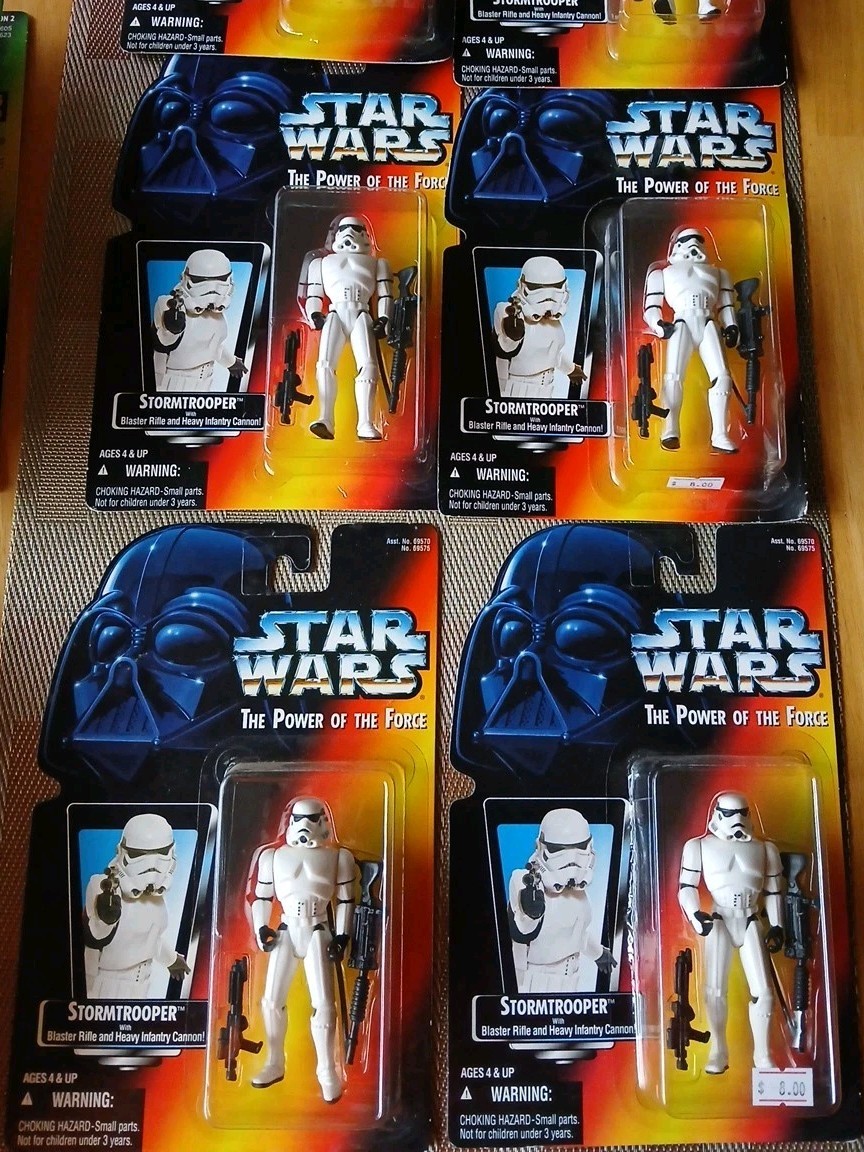 Star Wars POTF Red Card Imperial Stormtrooper 4 Figure Lot 
