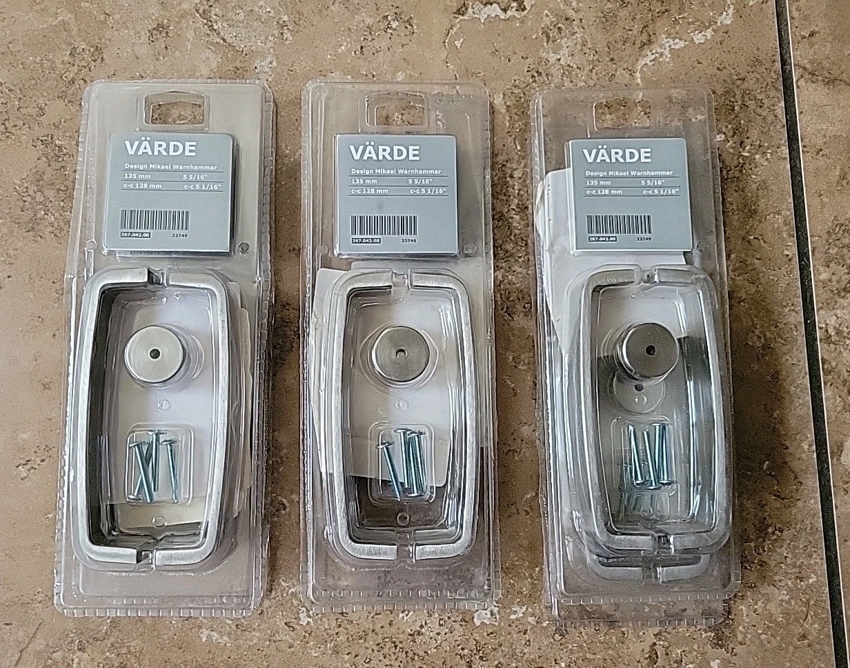  IKEA Varde Handle Drawer Pull Handles Model #267.042.00 Lot Of 6