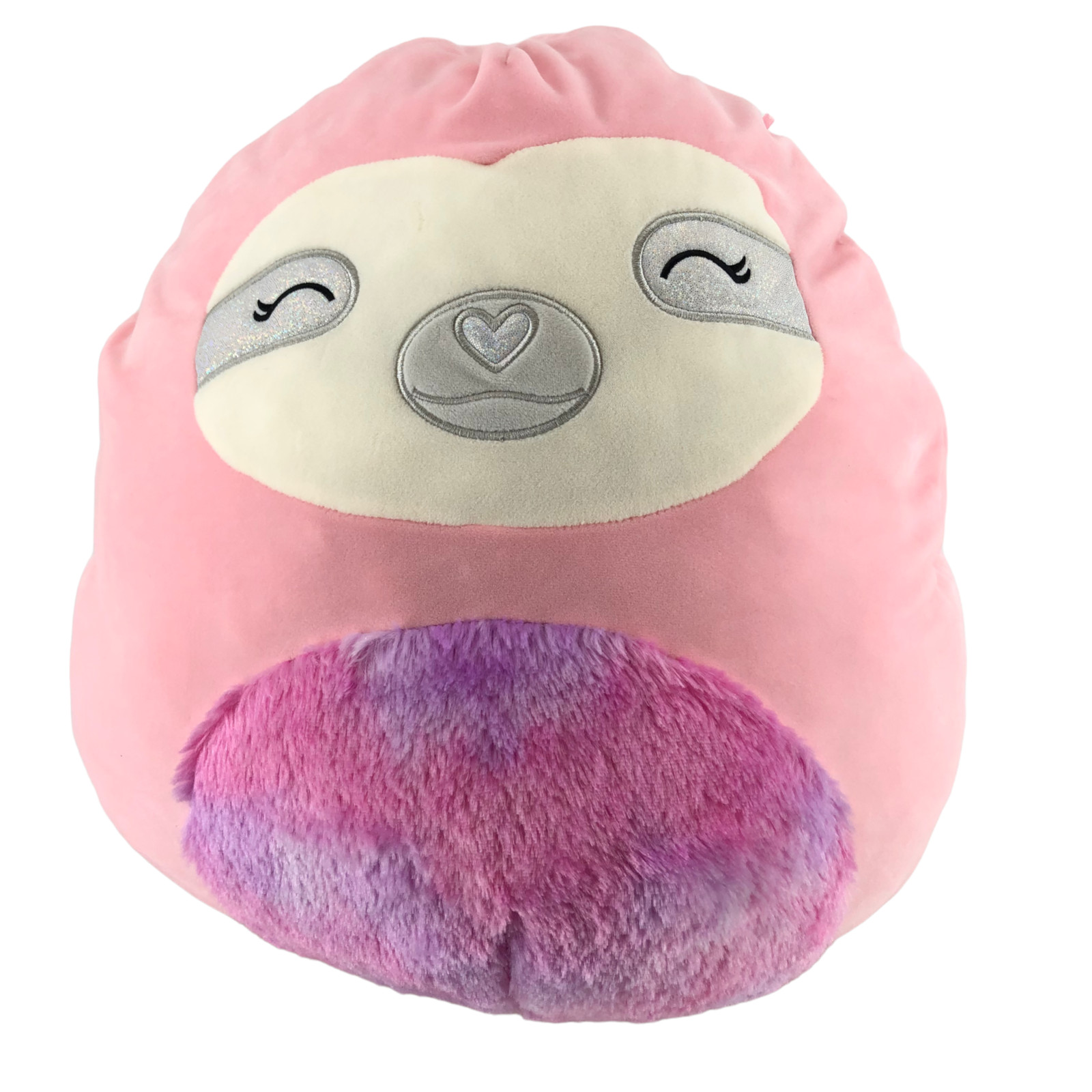 Squishmallows TARYN 16" Pink Fuzzy Belly Sloth Stuffed Animal Plush Toy