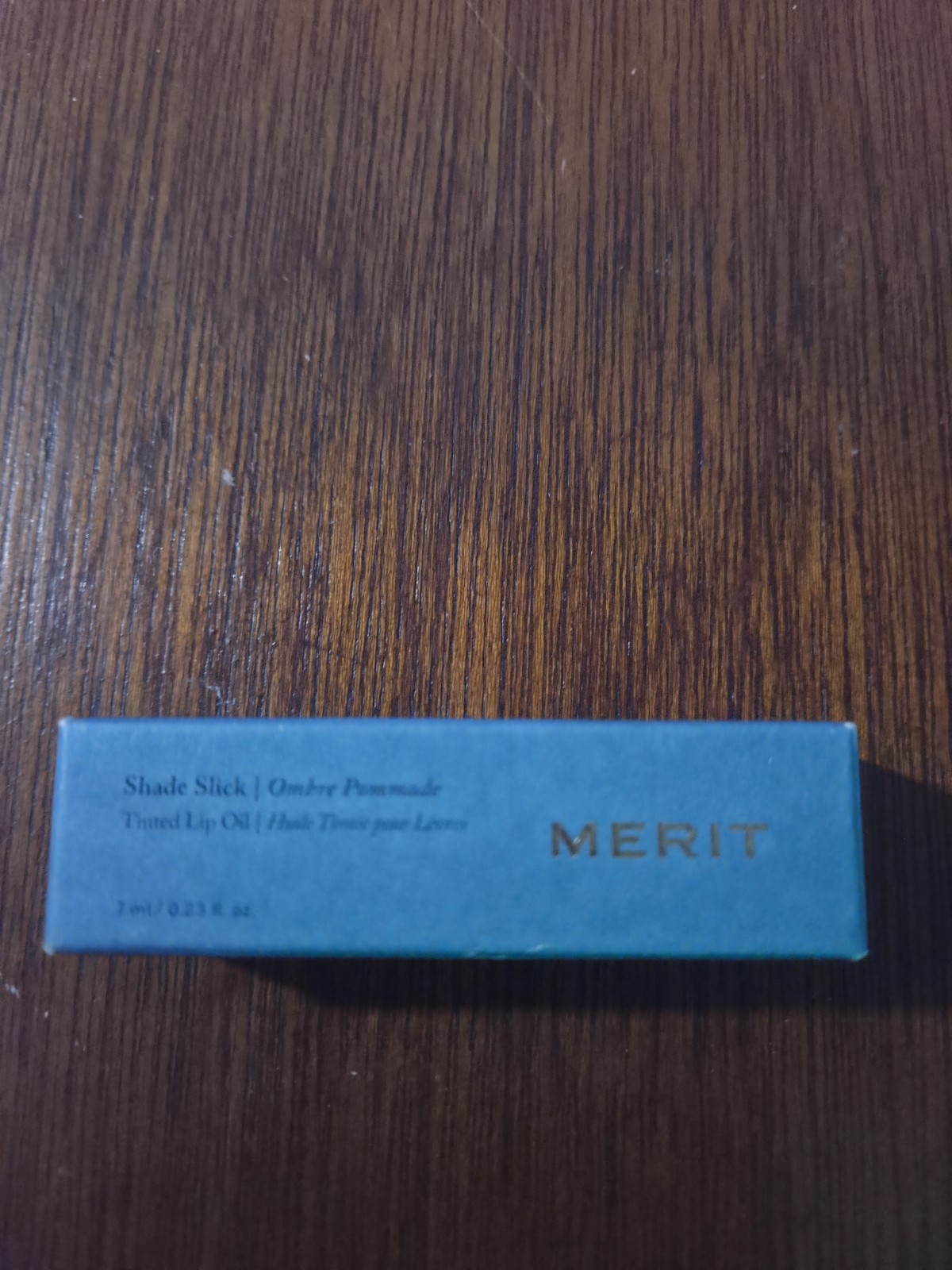 MERIT SHADE SLICK TINTED LIP OIL - PINK BEET - FULL SIZE .23oz - NEW IN BOX