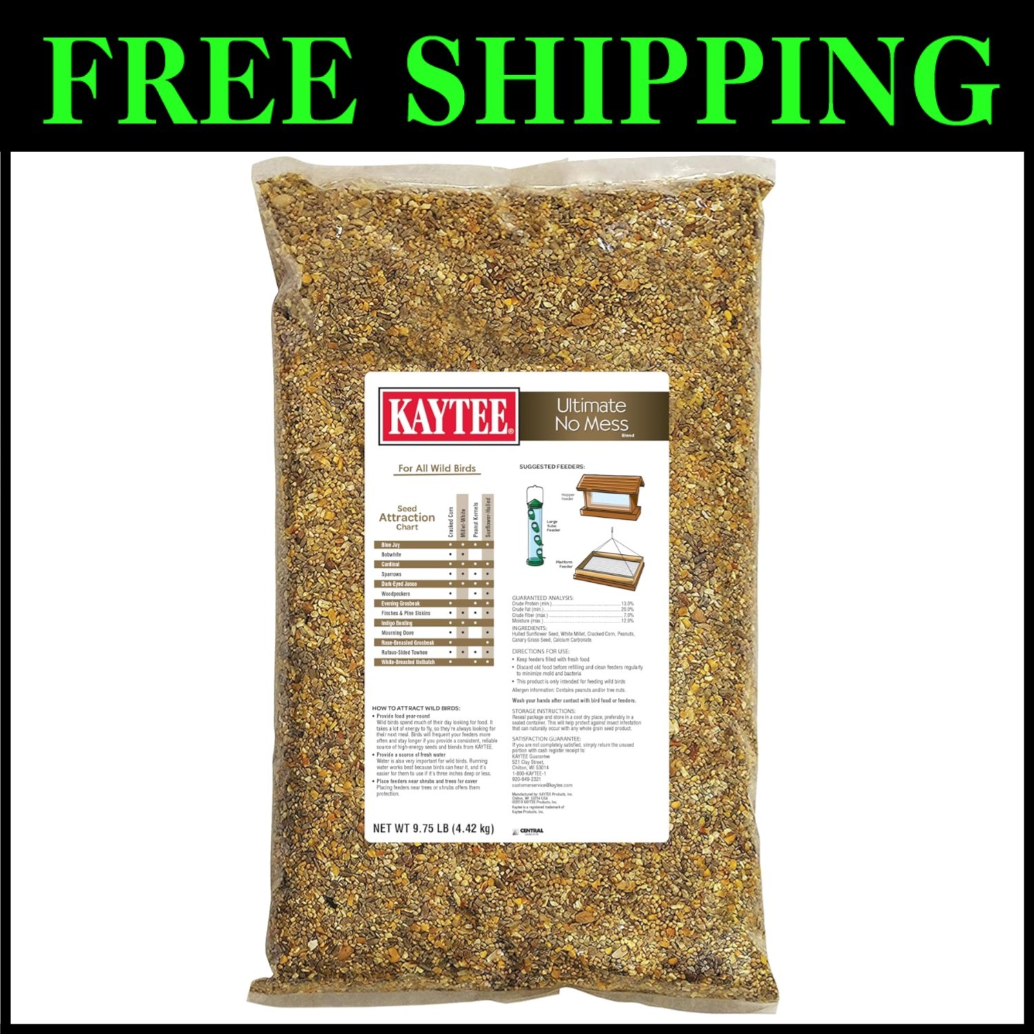 Ultimate No Mess Bird Seed Mix 9.75lb