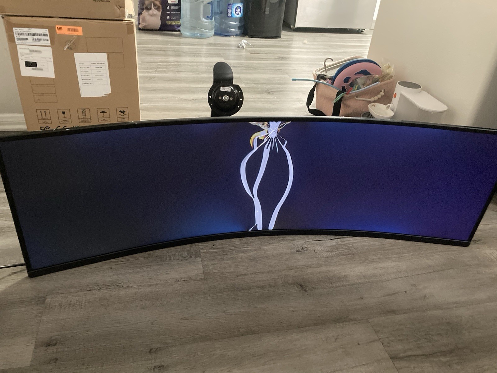 Samsung C49RG90SSN 49 inch Widescreen QLED Monitor - ***Broken LCD***