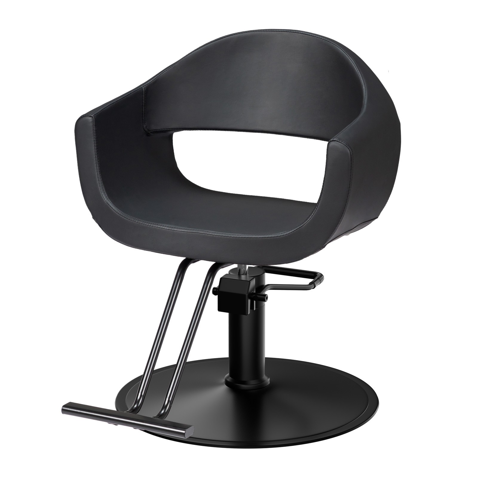 Barber Shop Chair with Hydraulic Pump, Thick Cushion, Swivel Base for Salon Spa
