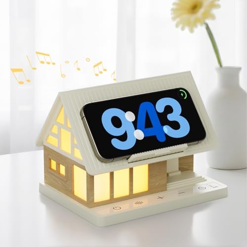 Bedside Lamp with Wireless Charging Station, White Noise Sound Machine 7 Sleep 
