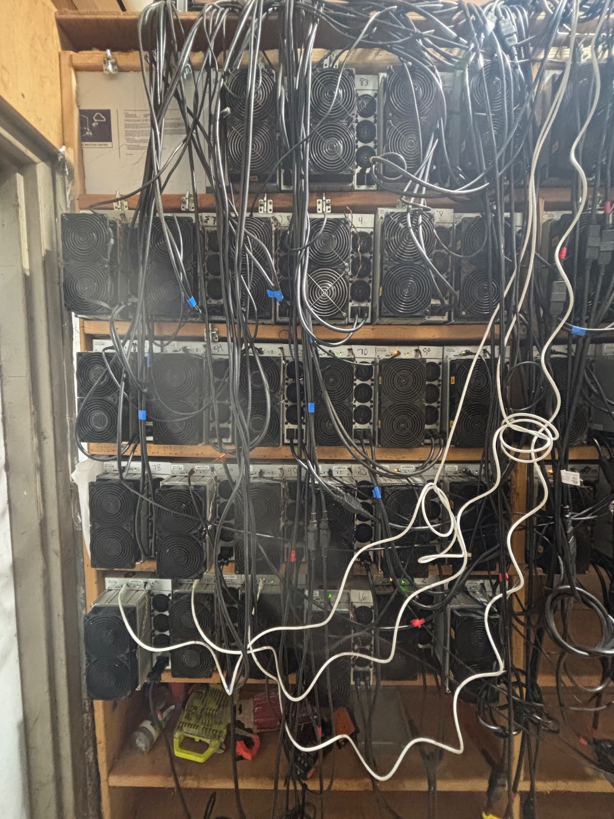 64 L7 Crypto-Mining Rigs