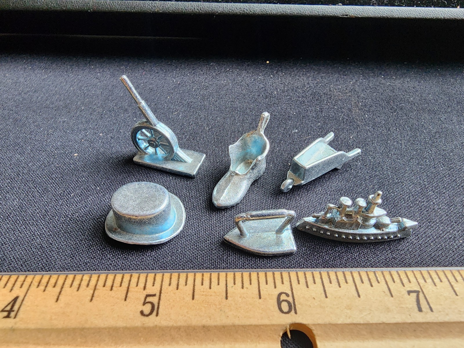 Vintage Lot Of 6 Monopoly Game Pieces Complete Set
