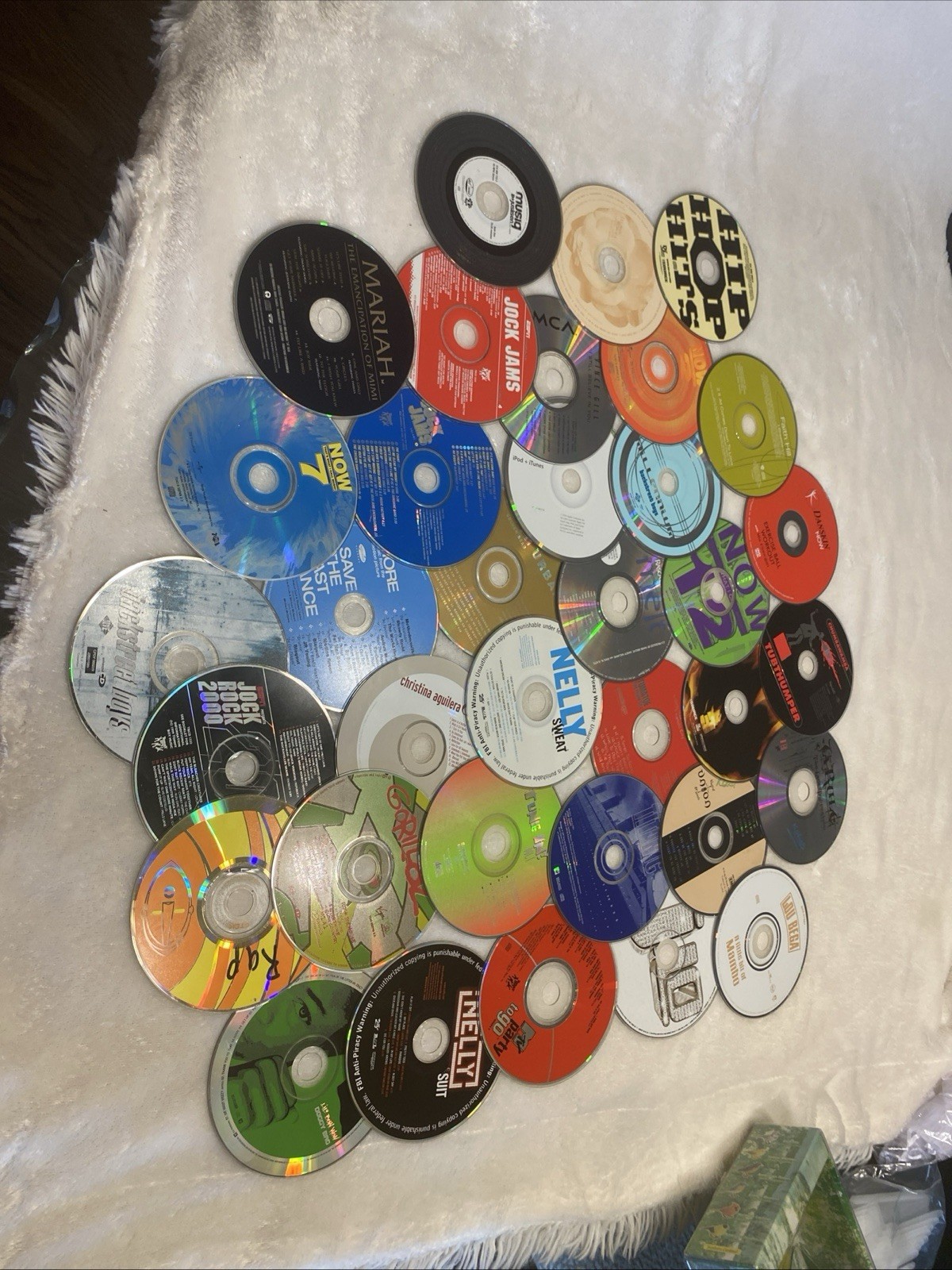 38CD Lot Of Mostly 90s Cds. No Cases Or Inserts.  Read Description