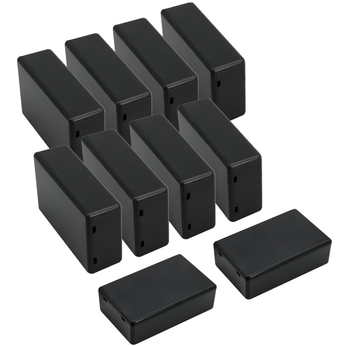 LeMotech 10x ABS Plastic Electrical Project Box Junction Box Black 2.8x1.7x0.9"