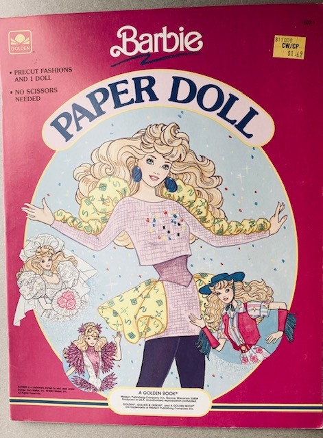 Vintage Whitman/Mattel Barbie Paper Dolls 1990 Uncut/Nice!