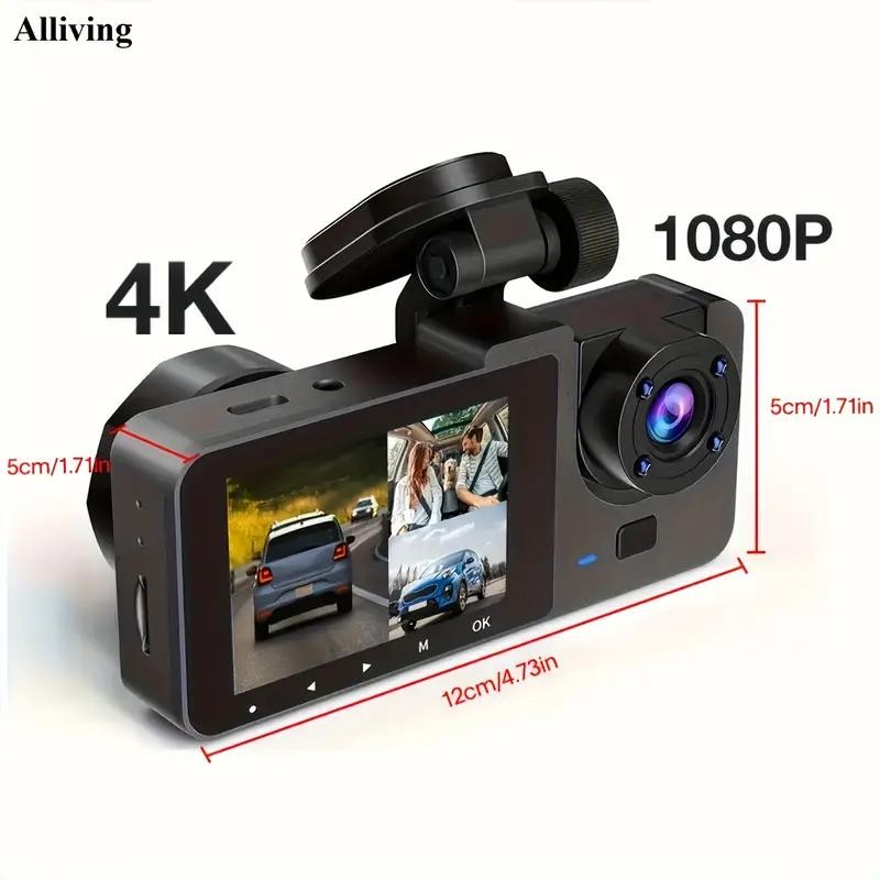 Parking Mode Christmas Gift Wireless Car DVR With Dual Lenses, Parking Monitorin