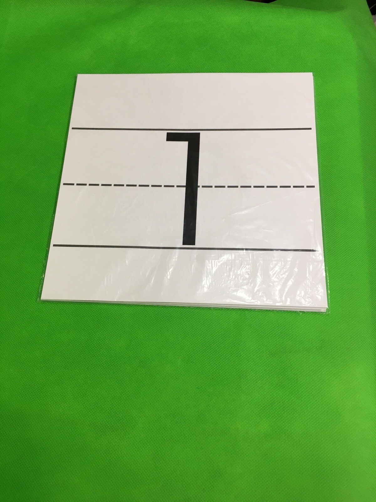 Laminated 26 Classroom Number Cards  - 0-25  Hand Writing - Class Decor 8.5X8.5