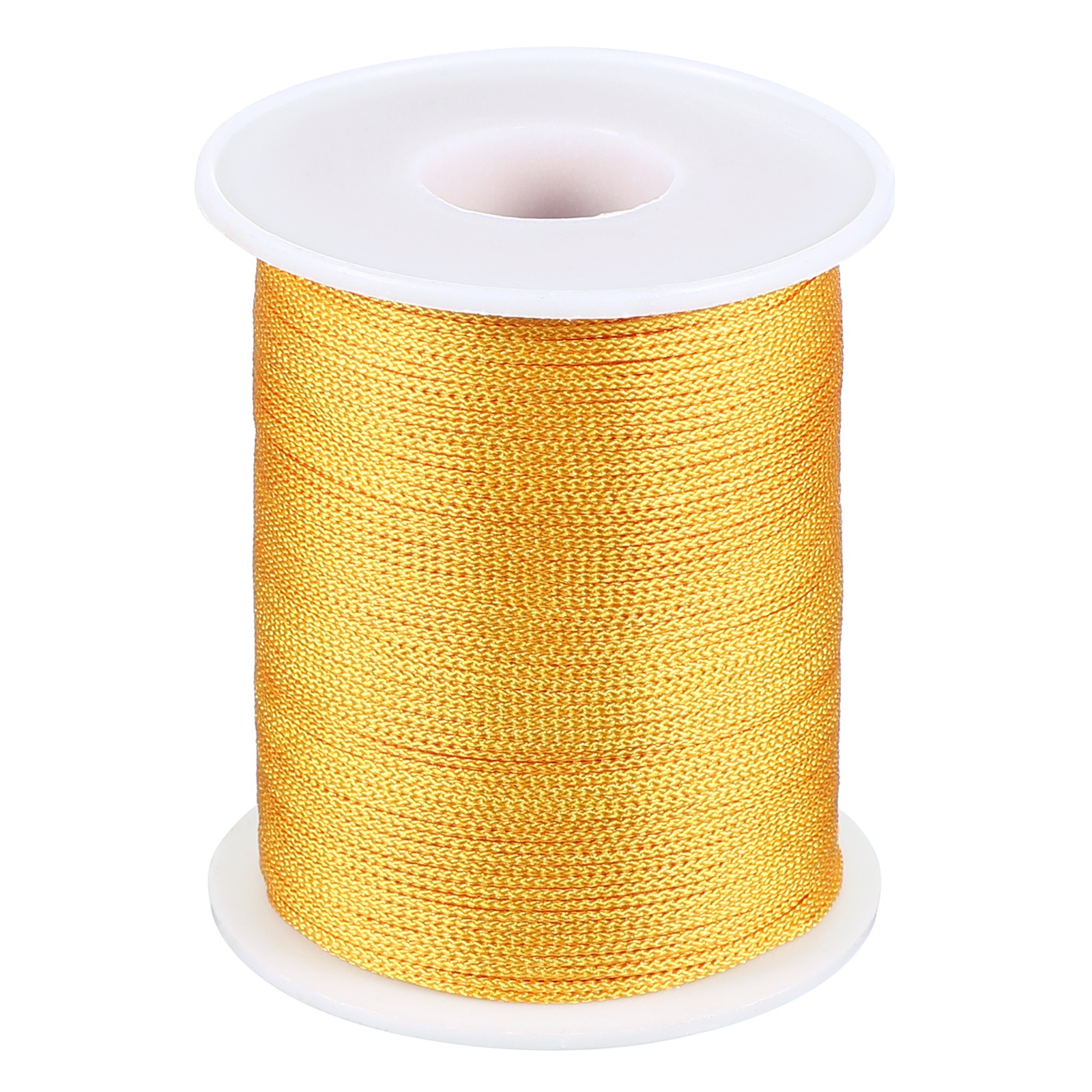 1mm x 393feet Nylon String for Bracelets Braided Nylon Cord, Yellow
