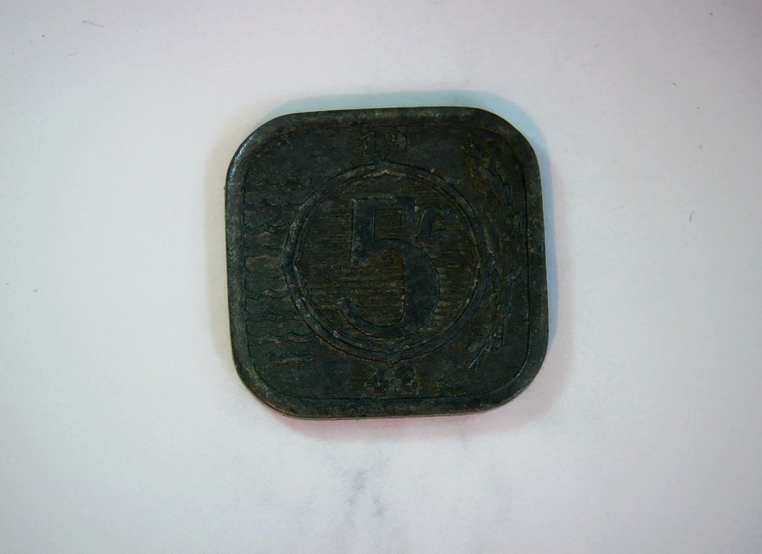 British India 1942 5 Cents British India (George VI) 5 Cents Coin